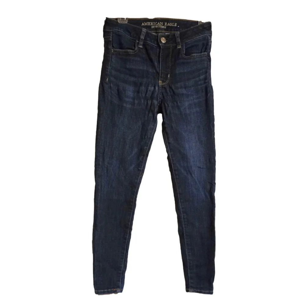 Women's American Eagle Jeans 4 Short Hi-Rise Jegging Super Super Stretch X Star - Picture 1 of 10